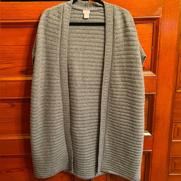 Chico's Open Cardigan Knit Sweater Vest - Picture 4 of 7